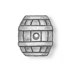 Oval deck keg cast metal 13 mm