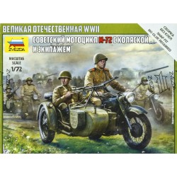 Soviet Motorcycle M-72 with...