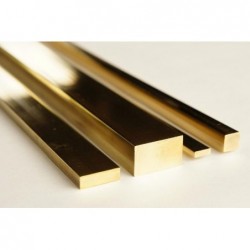 Brass strip 500x1,5x1,5 mm