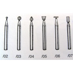 Steel burs for drill