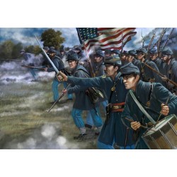 US Union Infantry in Attack...