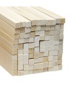 Wood squared strips